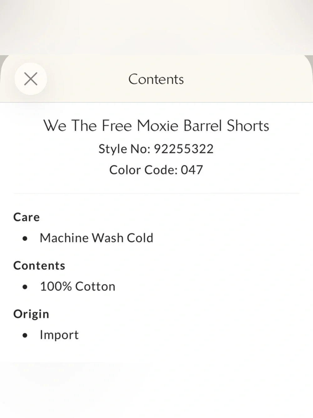 NWT We The Free Moxie Barrel Shorts - Picture 6 of 6